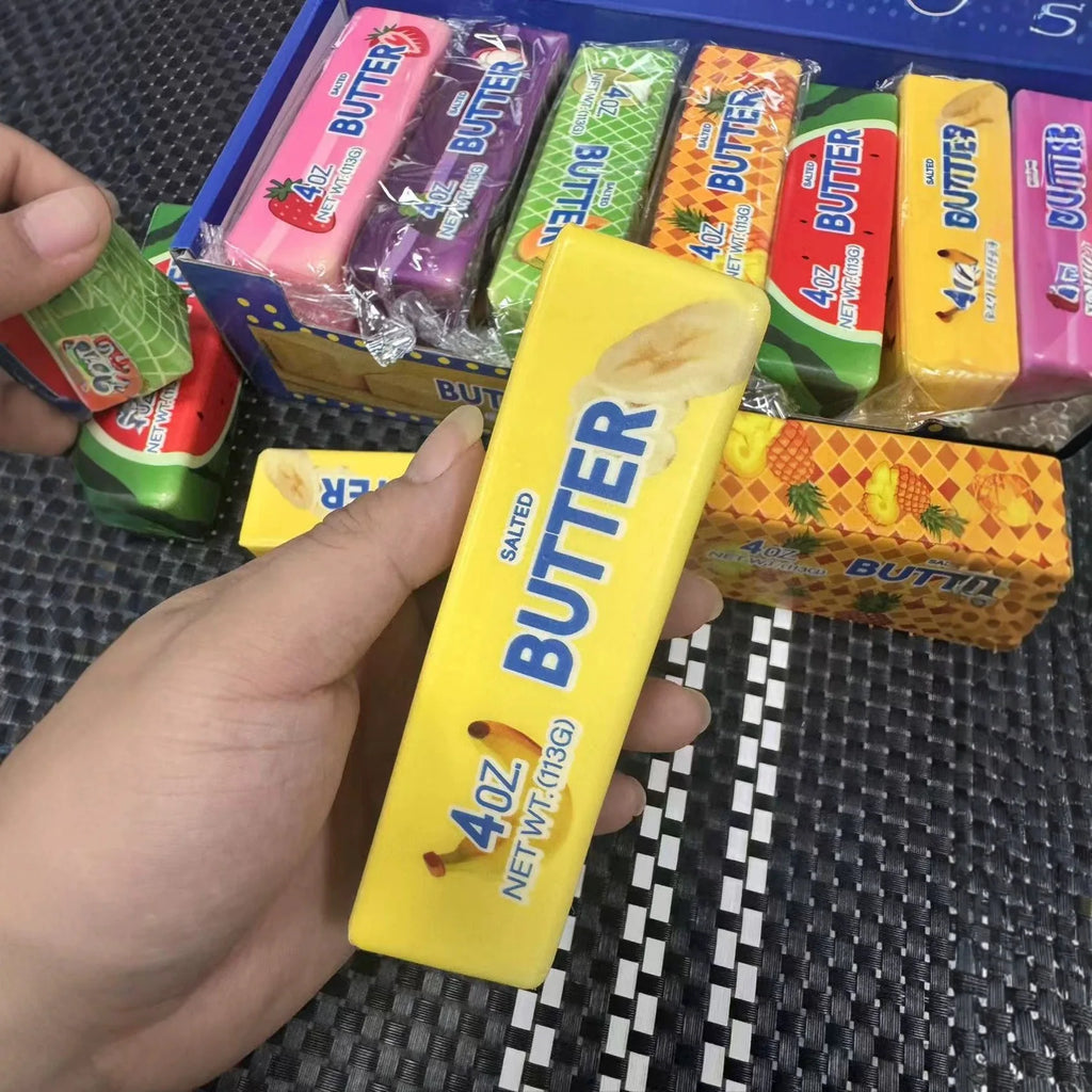 1/8/32PCS Fruit Butter Squishy Fidget Toys Slow Rebound Squeeze Toys Decompression Stress Relief Sensory Toys Party Favors