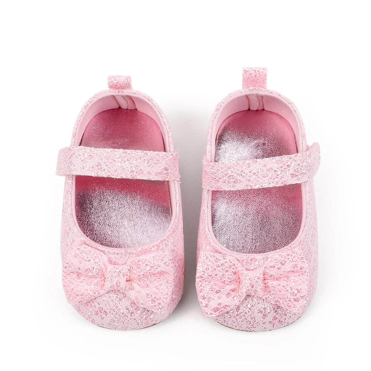Baby Girl's First Walking Toddler Shoes Sping And Autumn Beautiful Design High Quality Hook-loop And TPR Sole Soft Comfortable