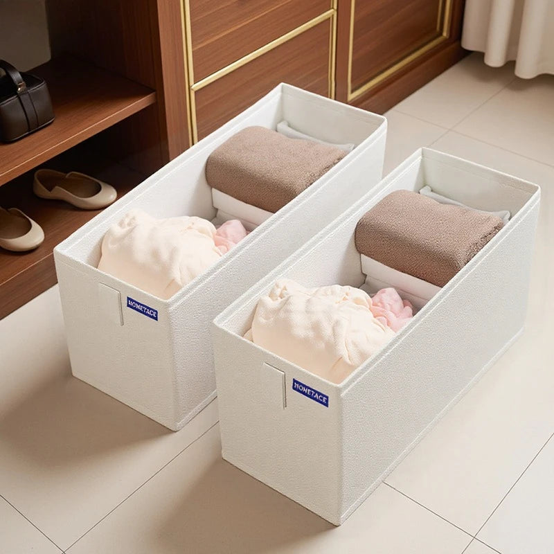 Oxford Foldable Boxes Clothes Organizers Underwear Pants Storage Box of Cabinets and Drawers for Bedroom Wardrobe Organization