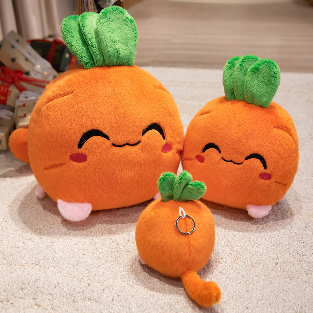 Cartoon Strawberry Fruit Cat Plush Toy Cute Pink Cat Strawberry Stuffed Animal Doll Soft Cuddly Plushie Birthday Christmas Gifts