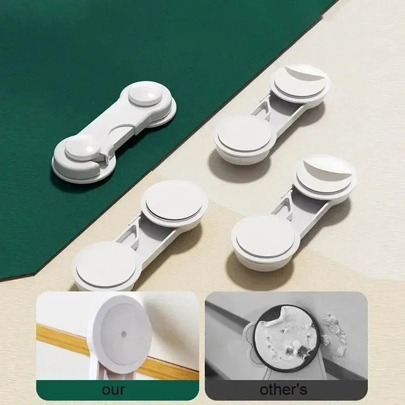 2-6Pcs Security Protection Lock Home Baby Safety Multifunction Drawer Lock Child Protect Toilet Refrigerator Lock Door Buckle