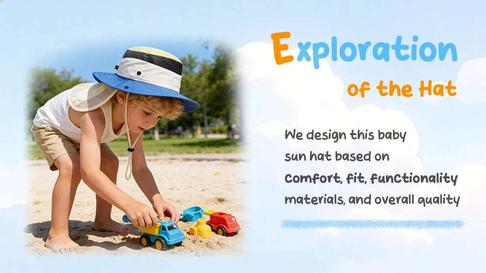 Children Summer Hat for Girls Boys Quick-dry Shawl Kids Bucket Hats Beach Travel Children Panama Kids Sun Cap 4-10Y