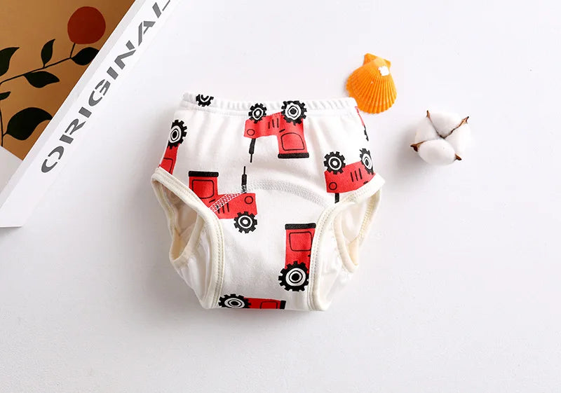 Cotton Baby Training Pant Reusable Gauze Diaper Waterproof Cloth Diaper Baby Study Pants Washable Nappies Diapering