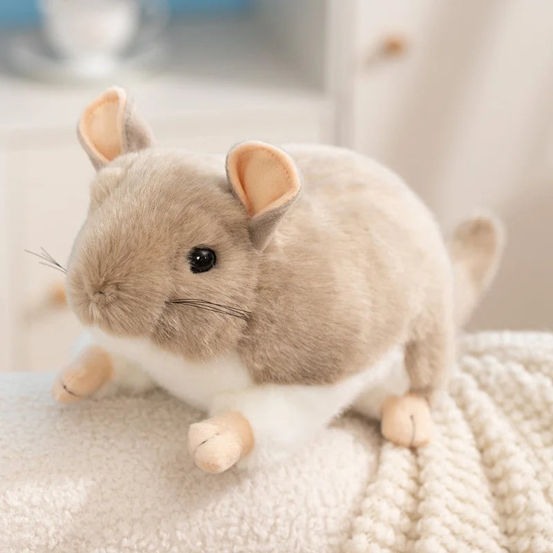 Wholesale Hot 40cm Kawaii Simulation Chinchillidae Plush Toys Soft Lifelike Chinchillas Mouse Stuffed Animal Toys Birthday Gifts