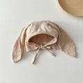 Cotton Newborn Hat Bunny Long Ears Infant Bonnet Baby Beanie Hats for Girls Boys Accessories Autumn Korean Toddler Cap 0-12M