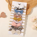 10Pcs Fashion Baby Elastic Hair Band Lovely Colorful PU Cotton Bow Headband Girls Headdress Party Casual Headwear
