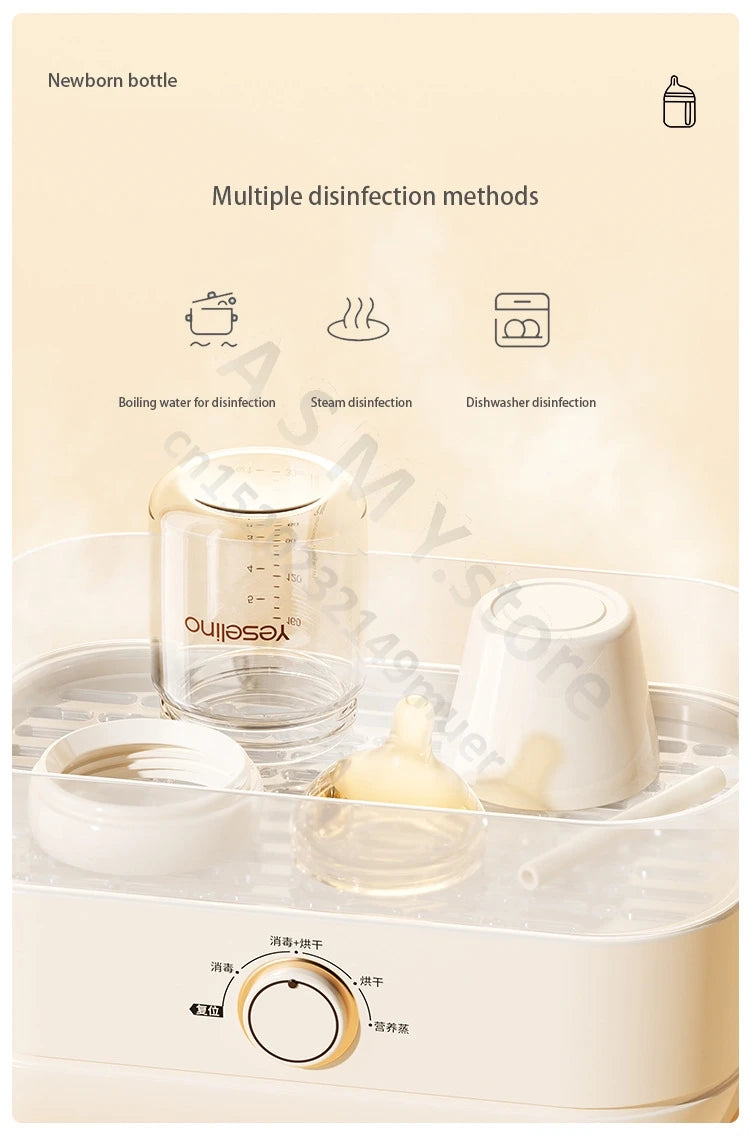 Yeselino 6th Gen anti-colic glass newborn bottle for babies 0-6 months