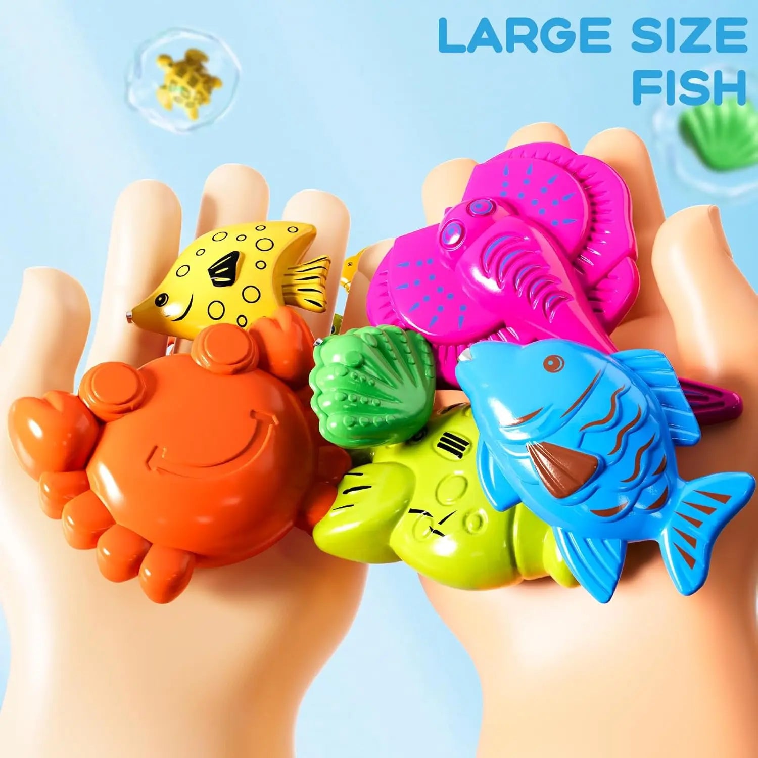 Magnetic Fishing Set Inflatable Pool Party Model Play Games & More Perfect Summer Outdoor Toy Kids for Birthday Christmas Gifts