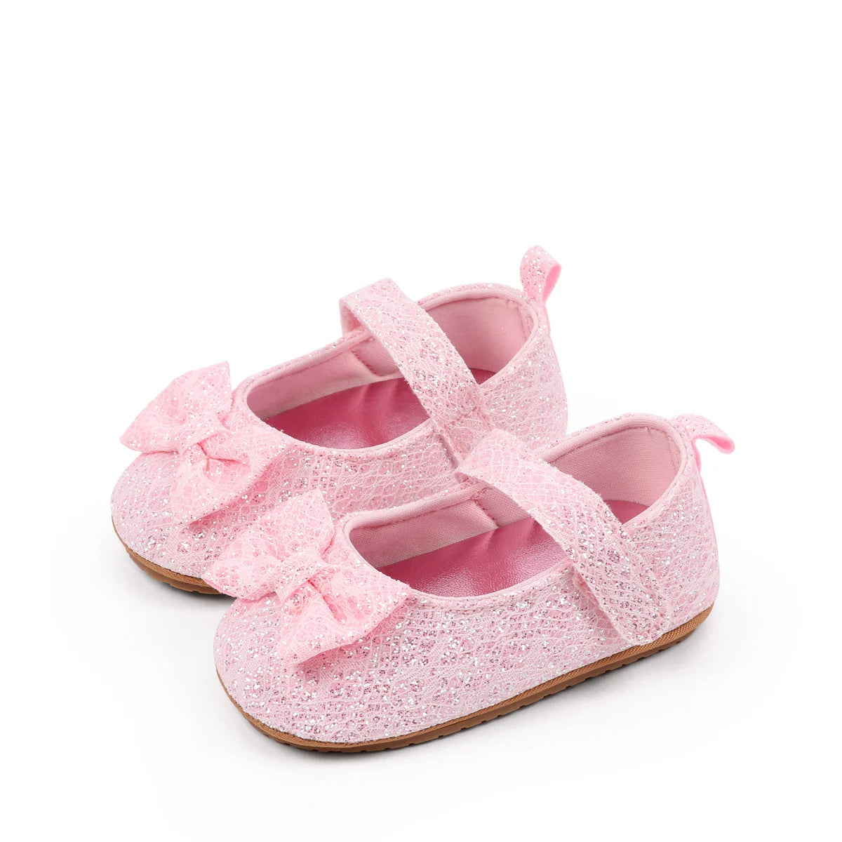 Baby Girl's First Walking Toddler Shoes Sping And Autumn Beautiful Design High Quality Hook-loop And TPR Sole Soft Comfortable