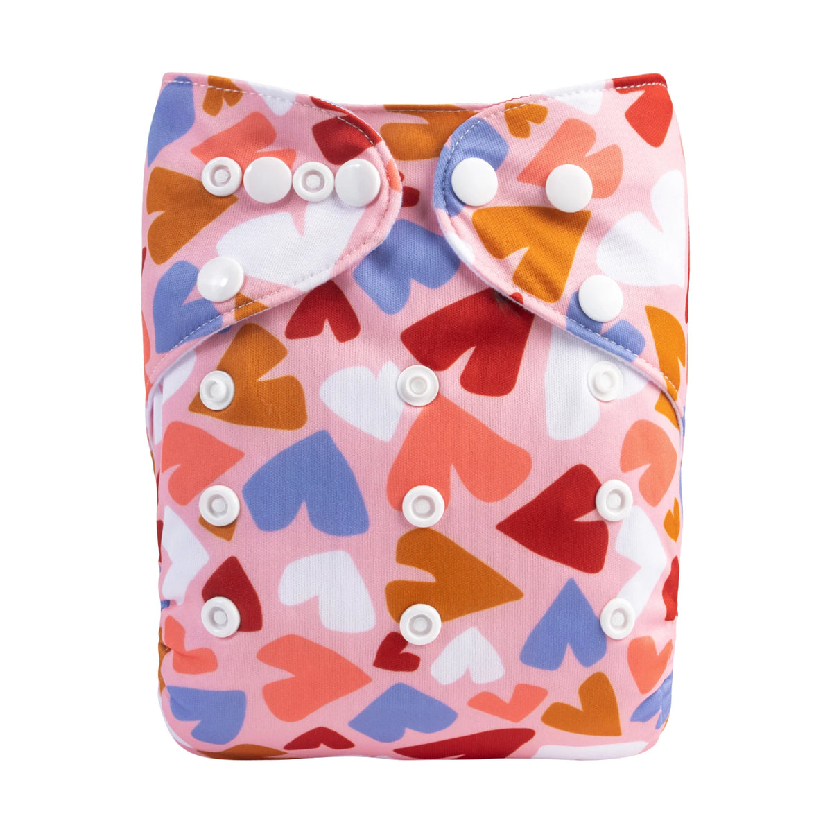 ALVABABY Modern Cloth Nappy One Size Pocket Diaper Shell With Snaps Adjustable Polyester For 3kg To 15kg