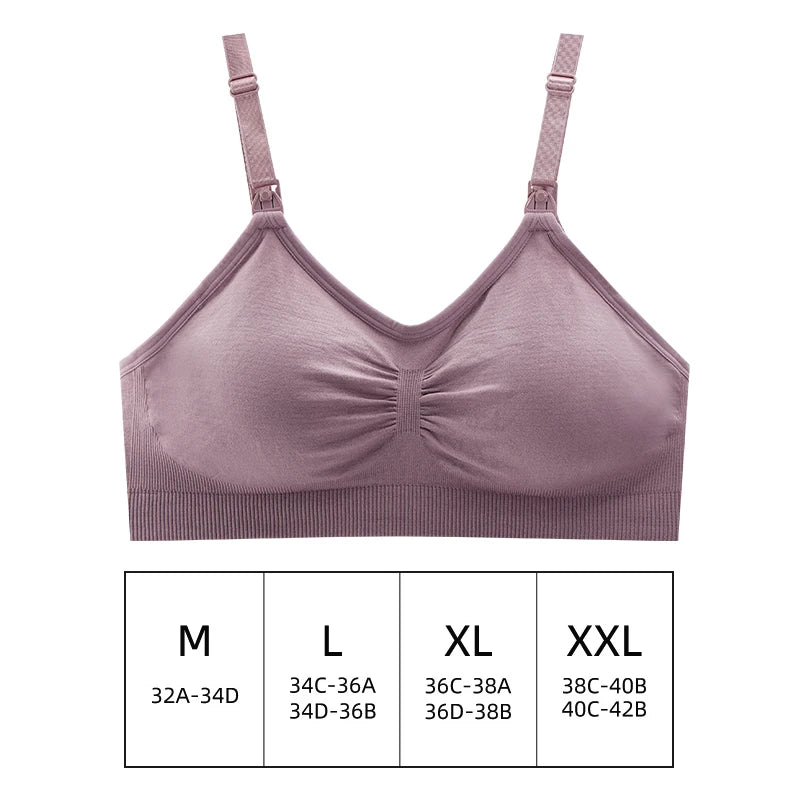 Hand Free Nursing Bra Front Opening Hands Free Pumping Model Hfpn01 for Maternity Breastfeeding