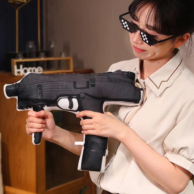 Hot Super Cool Realistic Stuffed Printed Firearm Plush Toys Soft Funny Lifeiliek Rifle Sniper Rifle Toys Game Props For Boys
