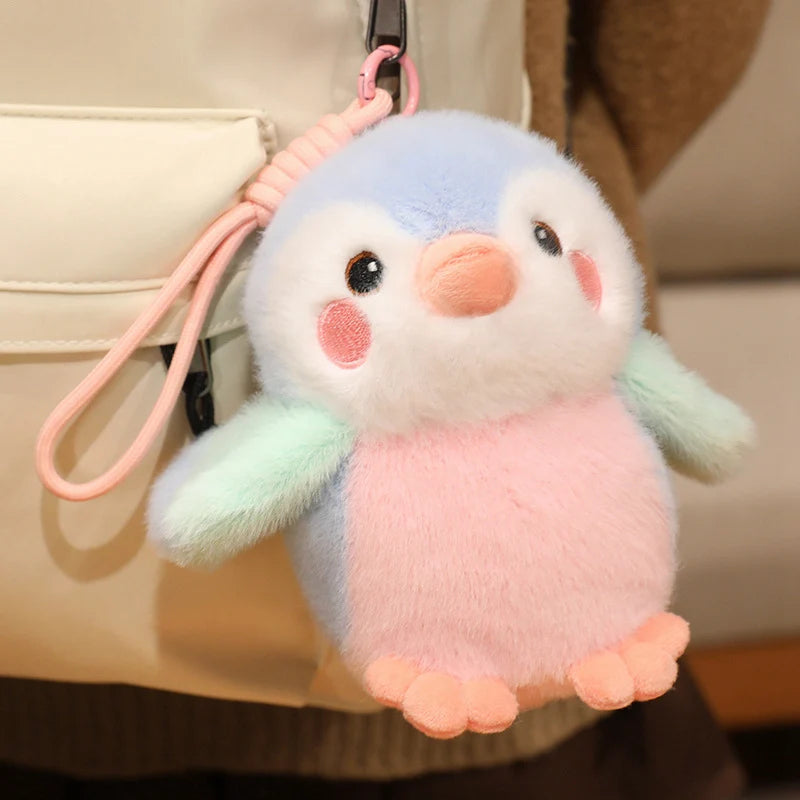 16cm Fluffy Plush Bird Doll Keychain Toy For Car Bags Decor And Kid Gift Cute Cartoon Kawaii Style