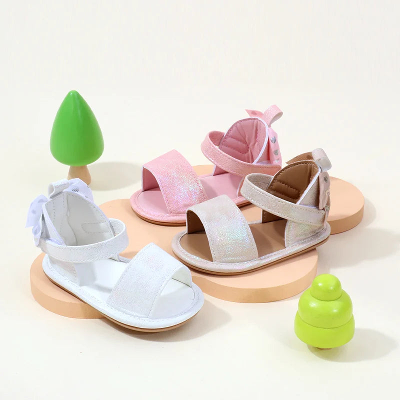 Baby Sandal  Summer New Design Soft PU Beautiful Butterfly Bow High Quality Anti-slip Sole Casual Style New Fashion BJZ3231