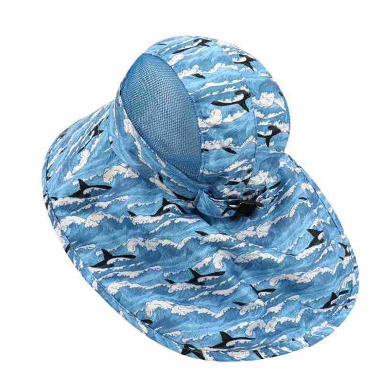 Kids Bucket Hat Summer Quick-dry Baby Sun Hat Big Brim Neck Protector Children Panama Cap for Girls Boys Beach Travel 6M-5Y