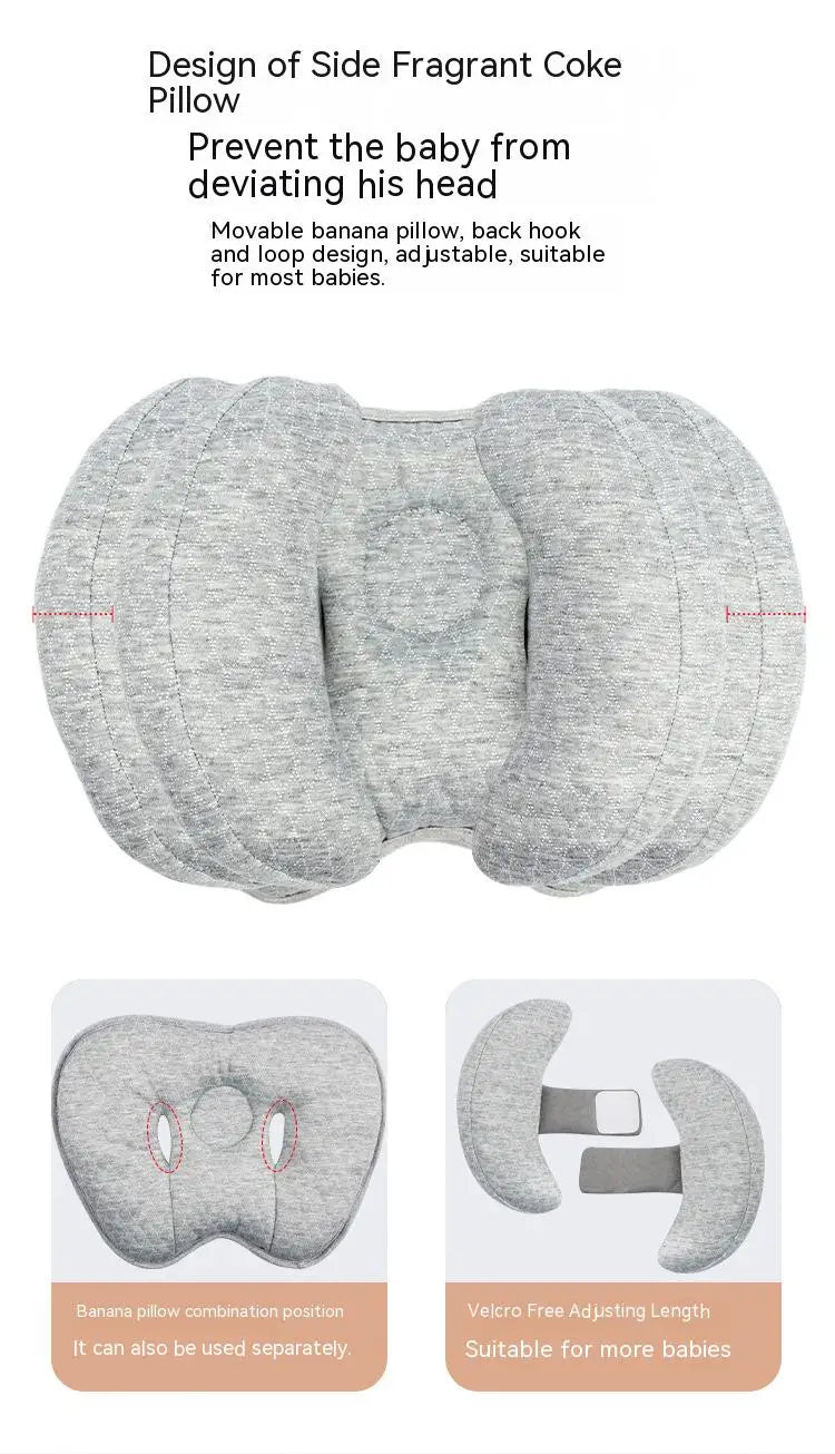 Baby Pillow Stroller Baby Head and Neck Support Pillow U-shaped Headrest Body Fixation Anti Roll Children's School Cushion