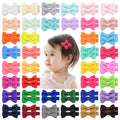 50Pcs 2inch Grosgrain Ribbon Hair Bows Clips for Girls Handmade Bowknot Hairpins Headwear Kids Baby Hair Accessories