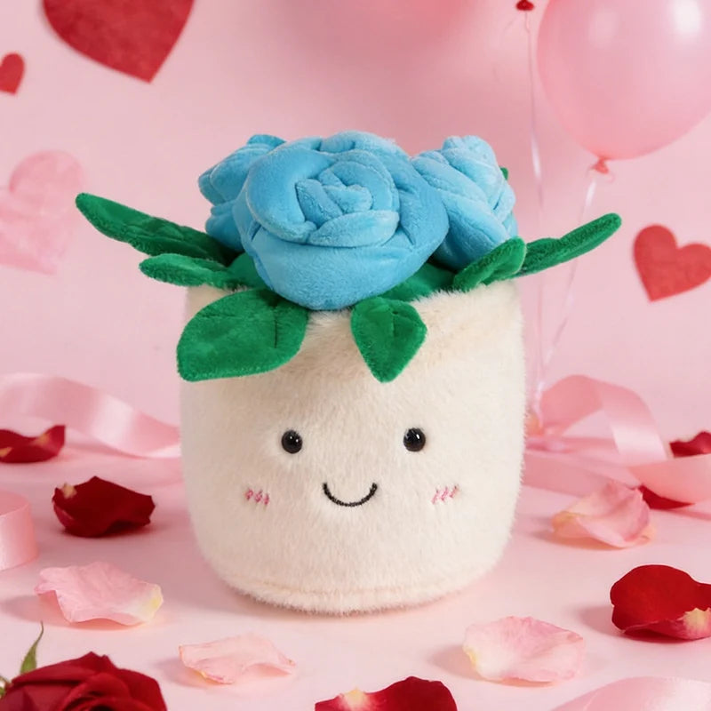 Artificial Flower Plush Toy 20cm Green Cactus Sunflower Plush Doll For Home Decor Gift
