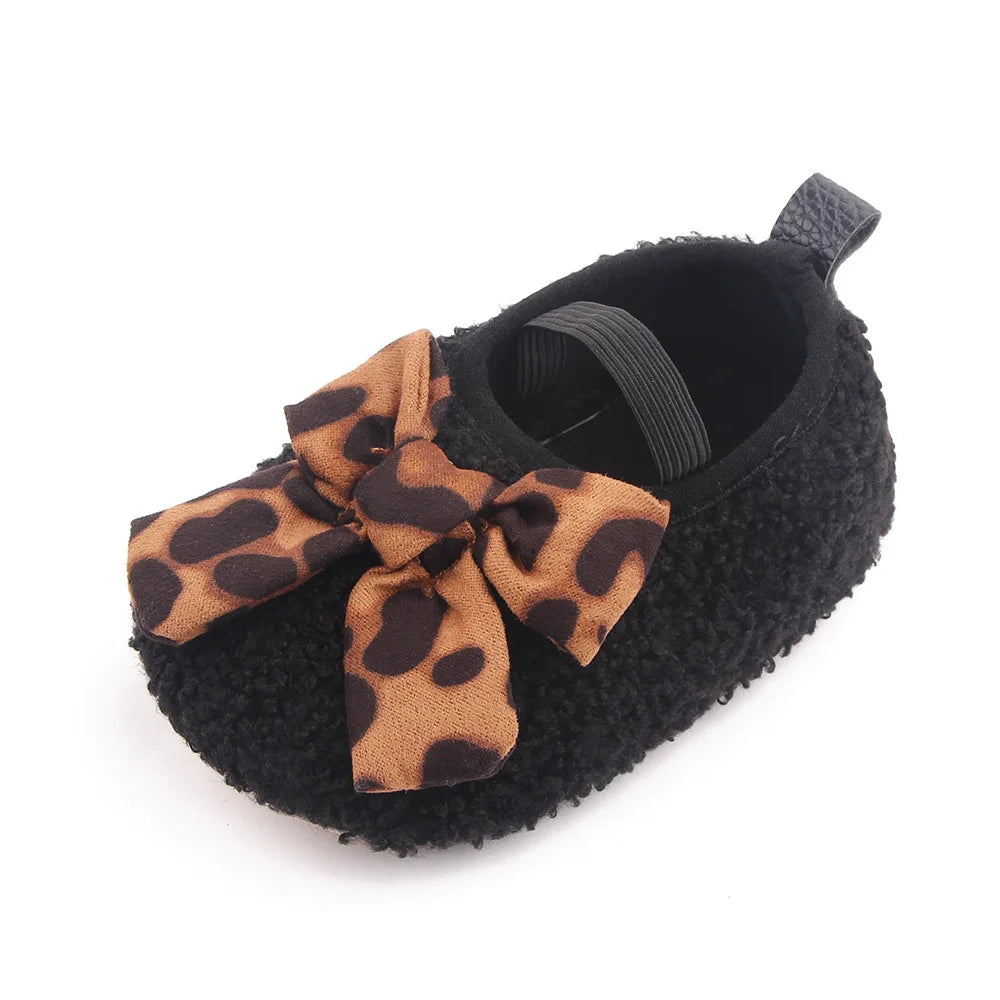 Baby Toddler Shoes Non Slip Plush Warm Cotton Prewalking Anti Slip Sole Model 01