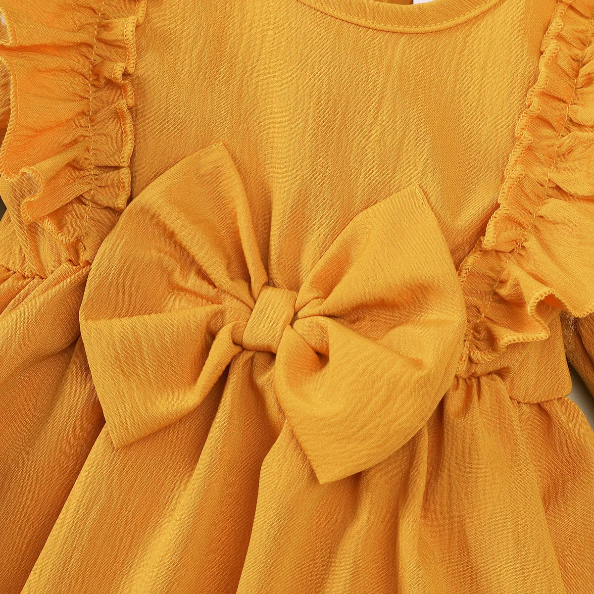 0-18 Months Baby girl Dress Ruffled Long sleeved Dress and Headband 2Pcs/Set for Cute Baby girl Spring and Autumn Fashion Dress