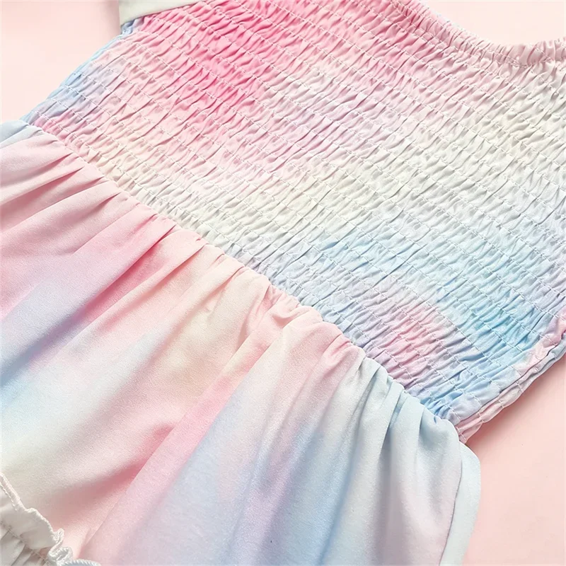 Vintage Mother Daughter Dress Vestidos Family Matching Outfits Children Dress Beach Casual Women Dresses Summer Girls Clothing