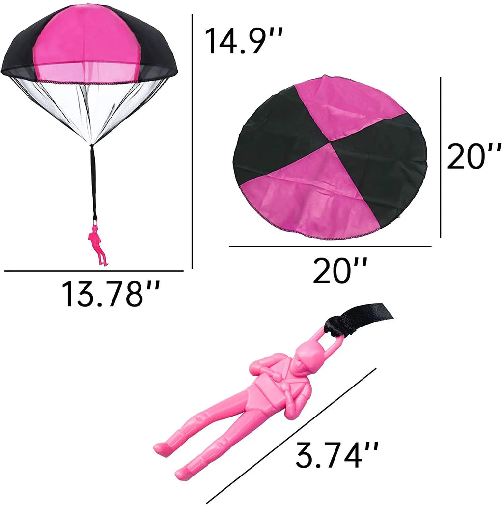 6pcs/lot Parachute Toy Outdoor Flying Parachute Hand Throw Army Man Flying Toys for Kids Outdoor Halloween Easter Christmas Toys