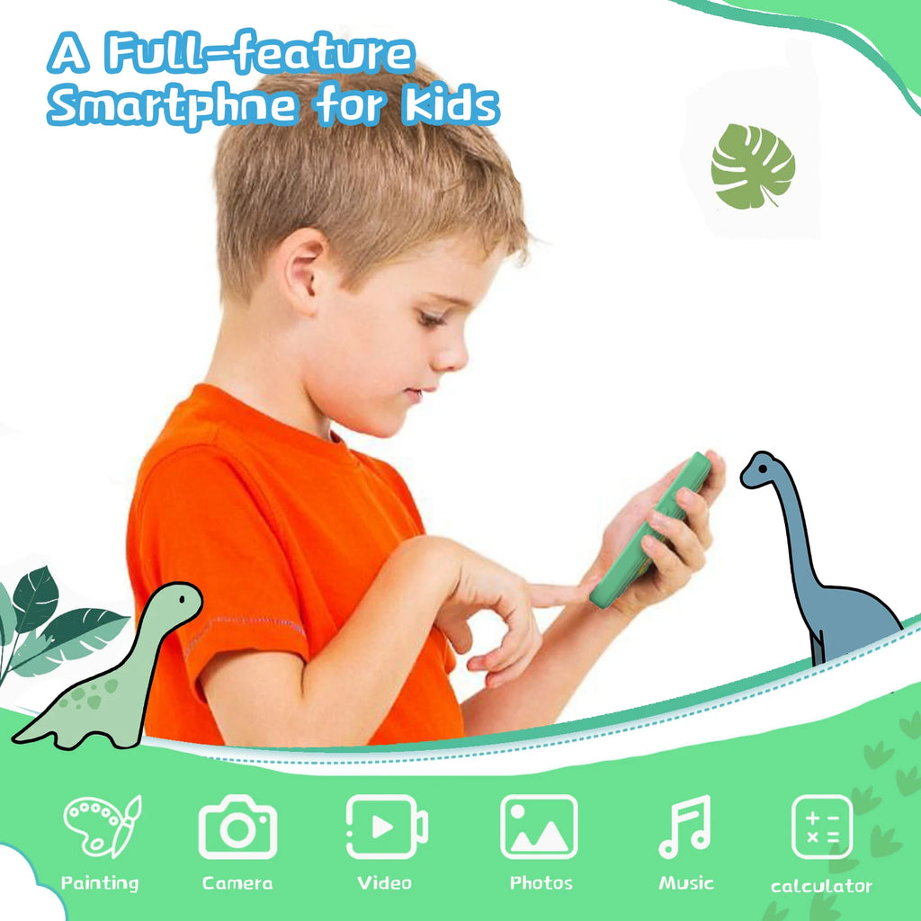 Kids Smart Phones - Educational Touch Screen Cell Phones for Children with Camera - Blue - Ages 3-12