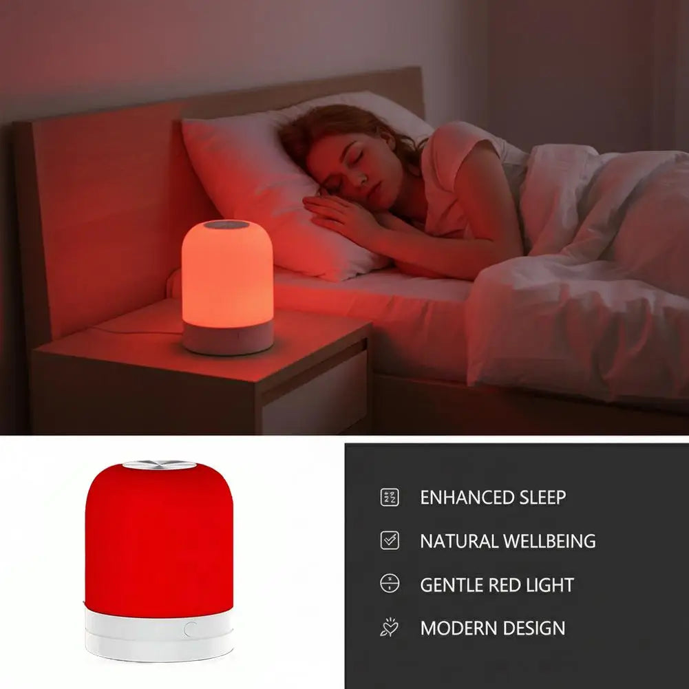 670nm Red Light Night Light Sleeping No Blue Melatonin Rechargeable Brightness Sleep Lamp Portable Eye-care Lamp
