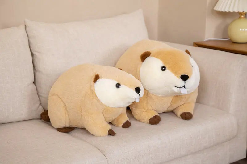 Hot 1pc 45cm/60cm Cute Nutria Peluche Toy Simulation Animal Dolls Kawaii Beaver Plush Pillow Stuffed Soft Birthday Decor Gift