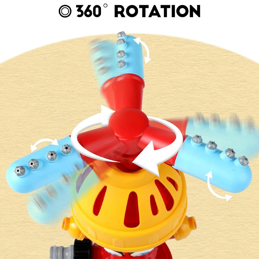 Fire Hydrant Water Spray Dog Toy Outdoor Dog Sprinkler Activated with Swivel Nozzle for Summer Outdoor Shower Dog Drinking Toy