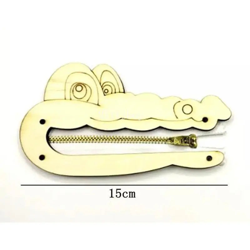 DIY Montessori Busy Board Accessory Wooden Hourglass Gear Skidway Puzzle Toy MB01 For Children