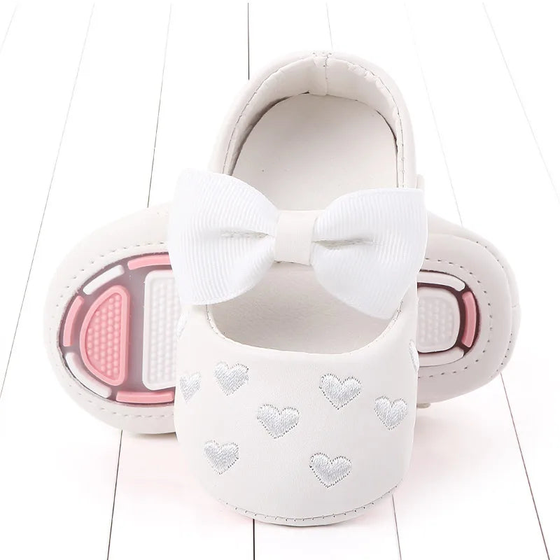 2025 Spring and Summer Baby Girl Shoes Mary Jane Cute Bowknot Sandal Soft PU and TPR Sole Anti-slip for 0-12M Baby