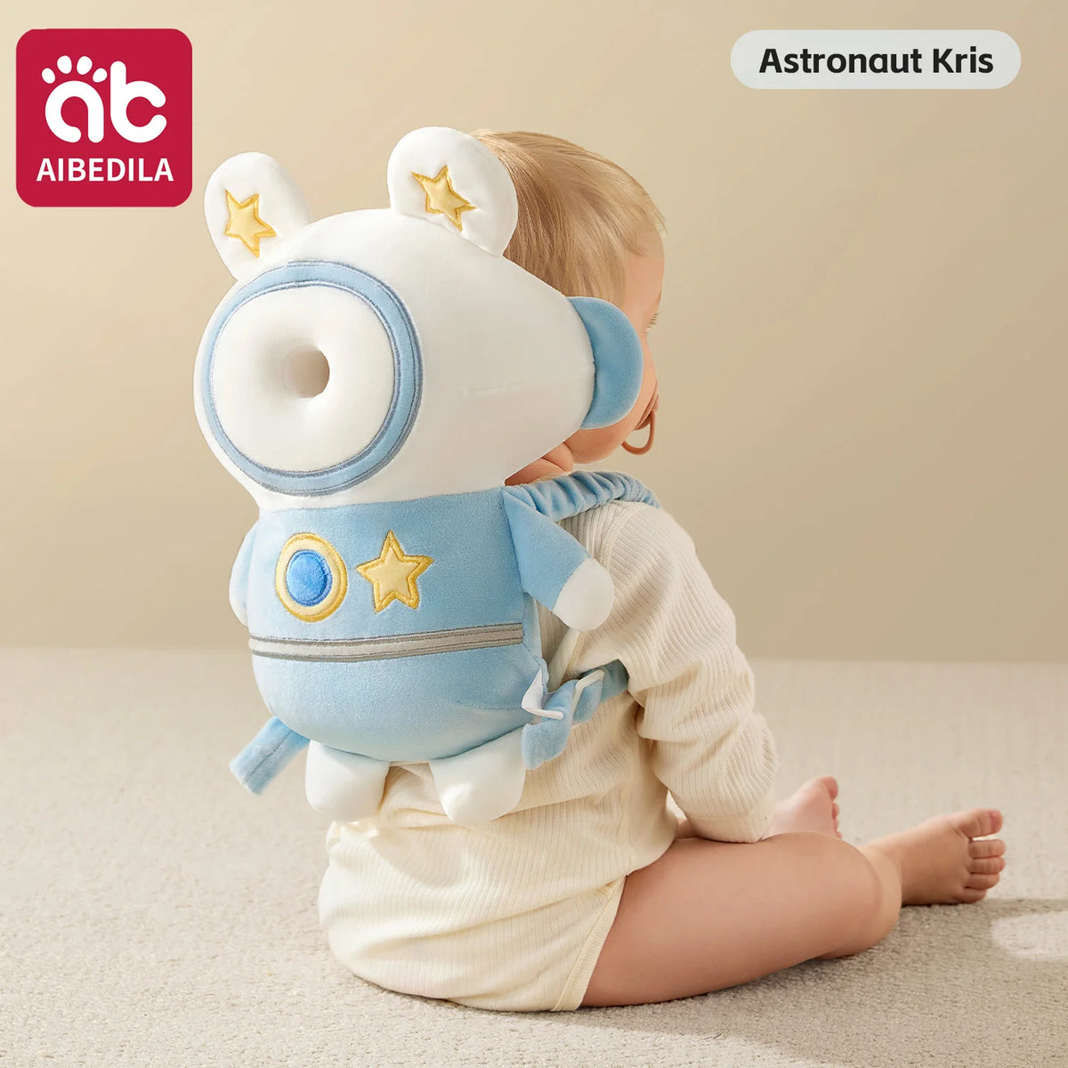 AIBEDILA 3-Sided Anti-Fall Safety Pad for Baby Head and Back Protection 270 Degree Toddler Pad
