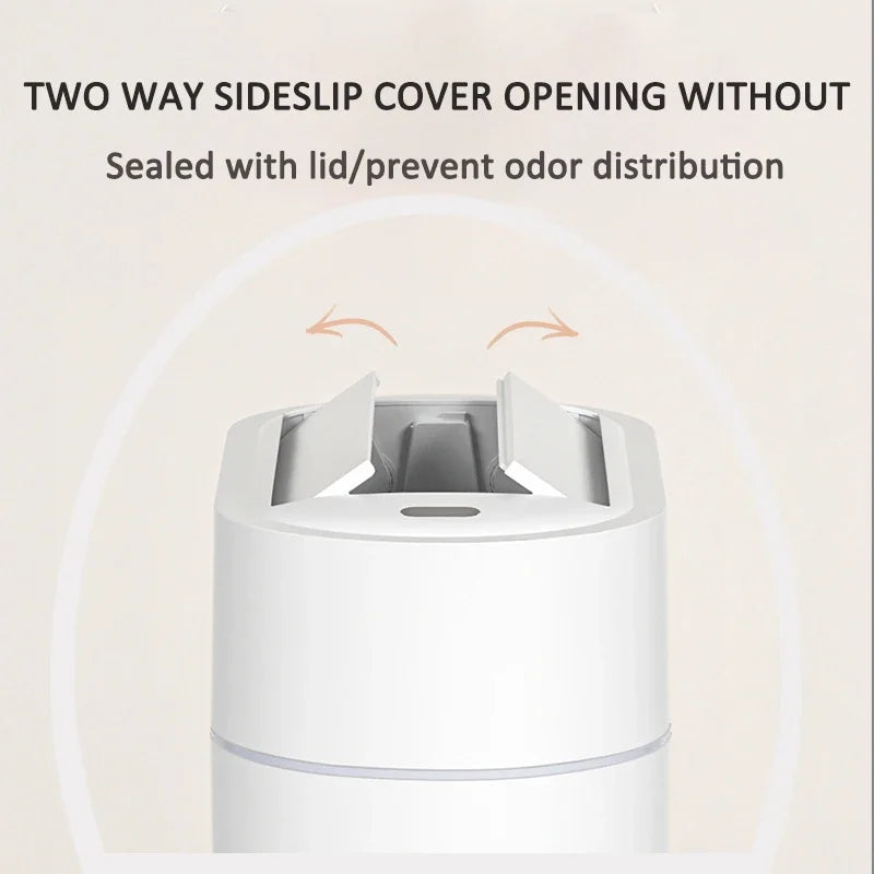9L Two-way Automatic Bagging Adsorption Rubbish Bin Smart Sensor Trash Can with Lid Home Wall Mount Kitchen Dustbin Garbage Can