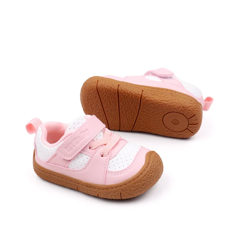 High Quality Baby  Toddler Shoes Rubber Sole Anti-slip Soft PU for  0-3 Years Boys and Girls Spring and Autum Style Ooydoor BM06