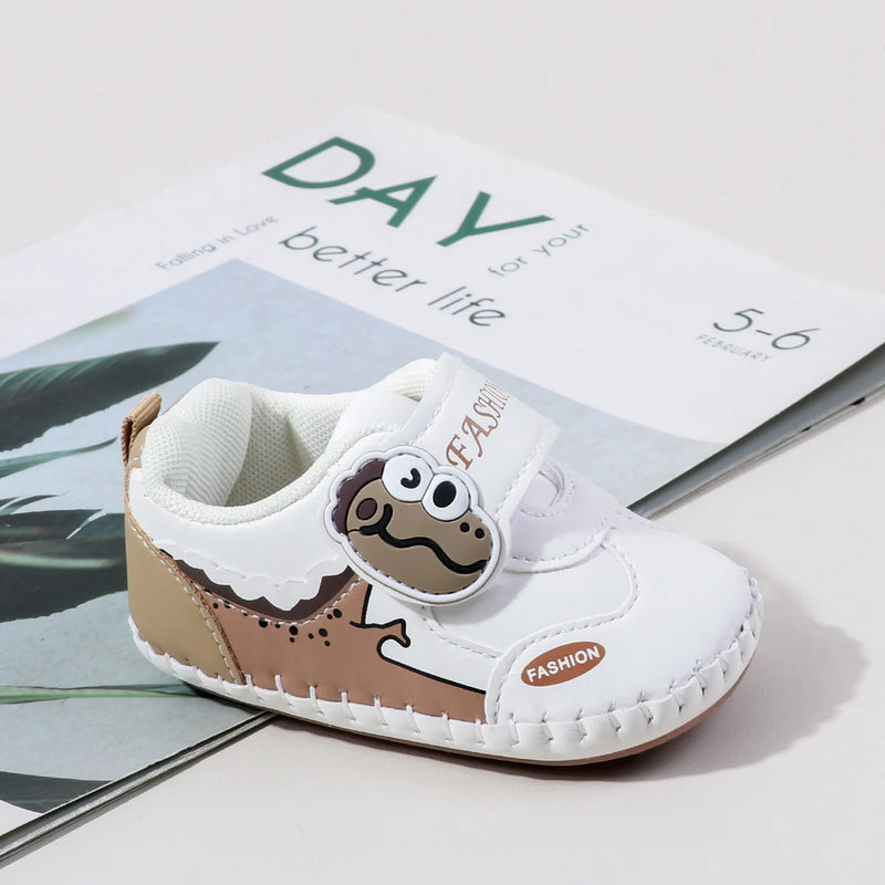 Spring And Autumn Baby Boy's And Girl's Toddler Shoes 0-18 Months High Quality PU Leather And Soft TPR Sole Baby Sneaker