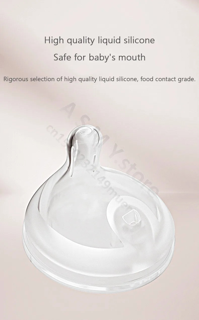 Anti-flatulence newborn glass bottle / wide mouth eccentric nipple anti-breastfeeding bottle / 150ML210ML glass bottle