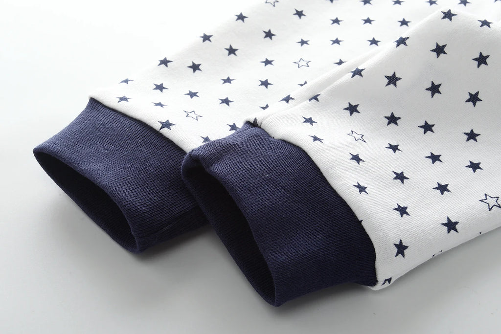 8-Piece Cartoon Cute Baby Boy Girl Bodysuits+Pants Cotton Newborn Unisex Short Sleeve Onesies Trousers 0-12 Months Infant Clothe