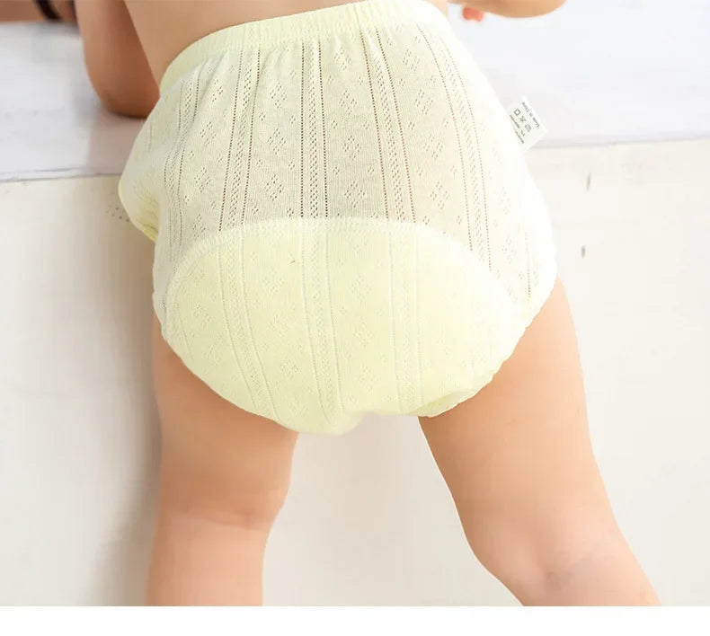 Newborn Training Pants Cotton Thin Summer Baby Shorts Washable Boy Girls Cloth Diapers Reusable Nappies Infant Panties