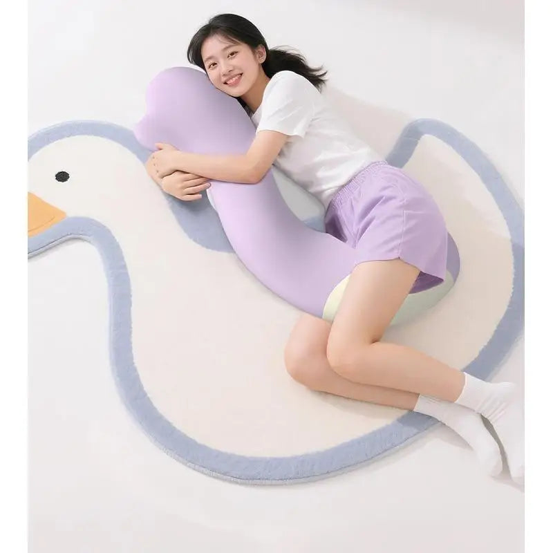 Bed Pillow Long Body Pillow Hips Lower Back Support Washable Cover Multipurpose for Side Sleeper Pregnancy Pillow for Bed