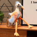 Wholesale Fantastic Crowned Crane Doll Stuffed Plush Balearica Big Bird Cartoon Long Legs Animal Toy Colorful Plushie Gift