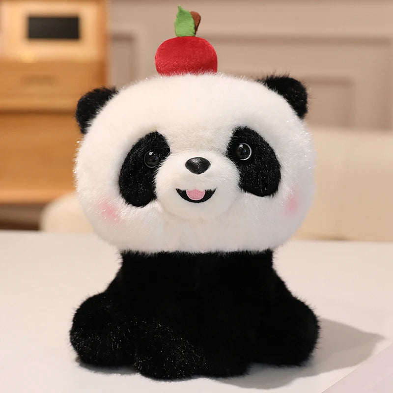 Sitting Cartoon Stuffed Animal Dolls Plush Toys - Dog Panda Bear Cow Elephant Designs - Lovely Pillow for Birthday Gift And