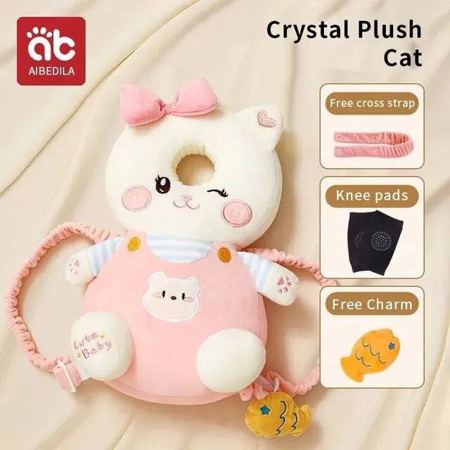 AIBEDILA Newborn Head Back Protector Pillow 33x19x6cm Learn To Walk Anti Fall Headgear