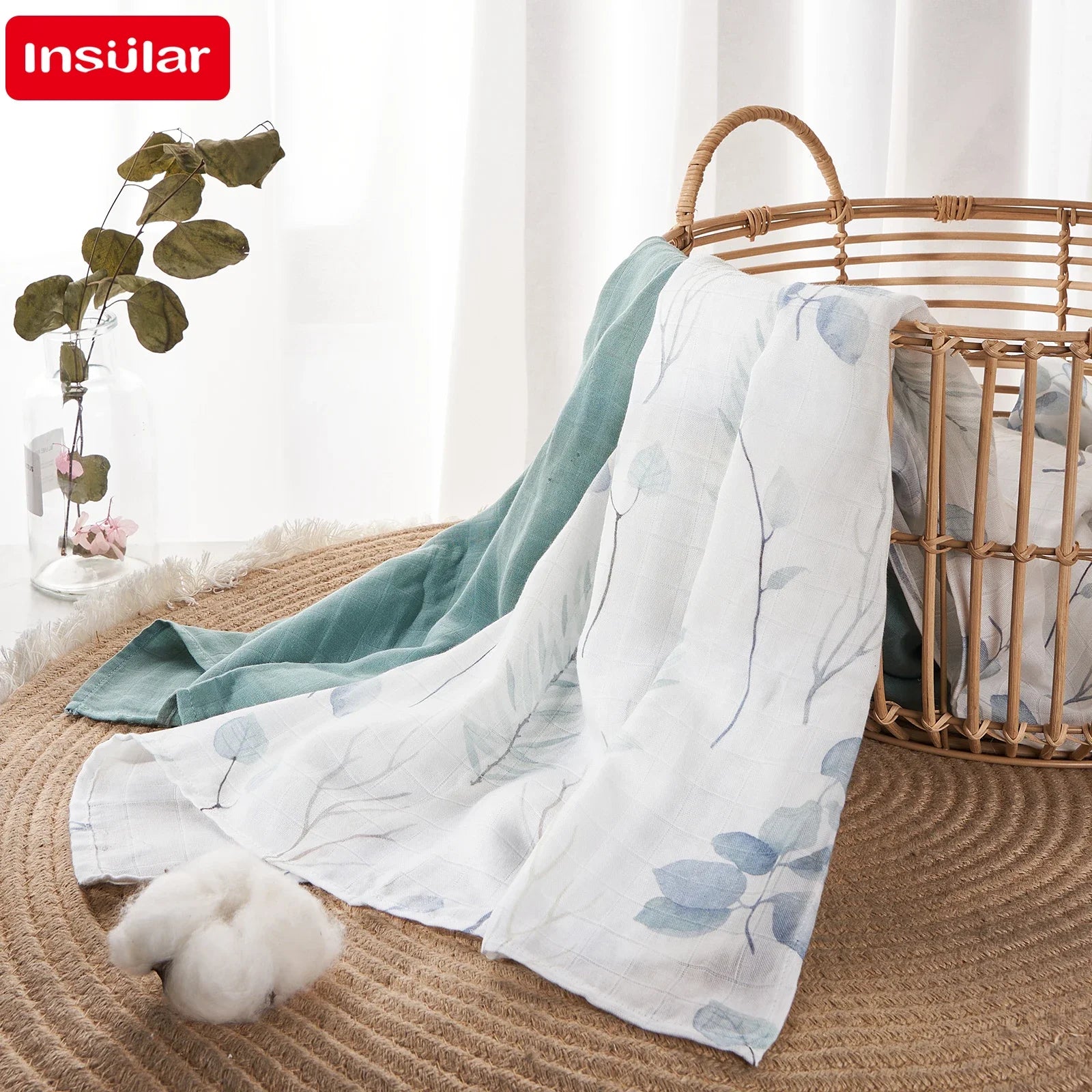 120*120 Cm Soft Muslin 100% Cotton Baby Blanket Cute Cartoon Newborn Blankets Bath Gauze Infant Wrap Sleepsack Stroller Cover