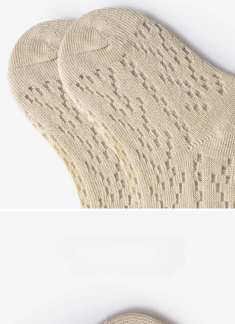 Summer Baby Girls Socks Toddler Bow Long Sock Kids Knee High Soft Cotton Mesh Stocking Spanish Style Hollow Out Lace Socks 0-3Y