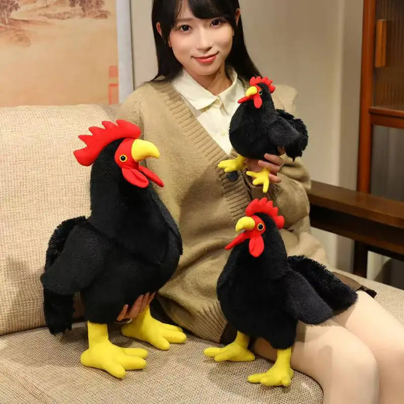 Latest Cake Bear Pendant Big Rooster Doll Kawaii Stuffed Plush Toy Doll Cartoon Anime Cute Pillow Children's Birthday Gift Doll