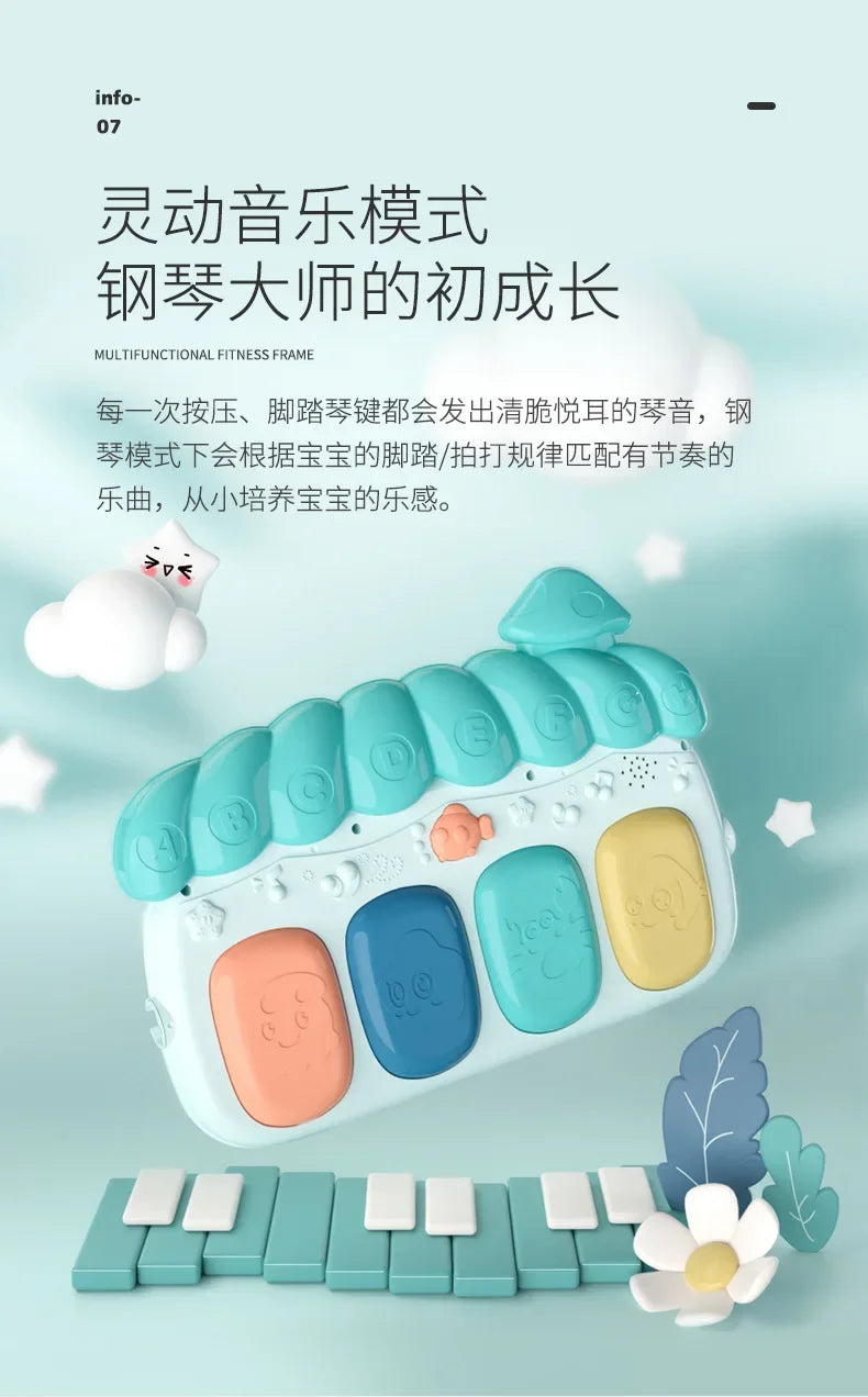 Baby Fitness Piano Mats Cute Toddler Indoor Activity Crawling Musical Educational Gym Soft Playmat For Newborn Baby Infant Gifts