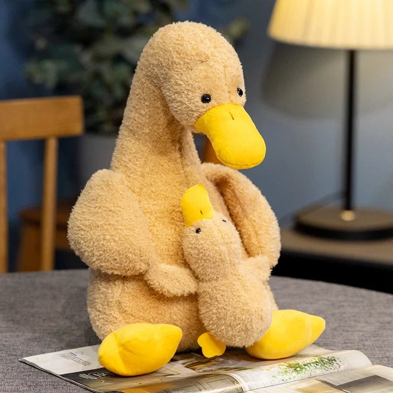 Duck Plush Toy Set, Mother And Son Plush Dolls, Sleeping Lifelike Duck Plush, Model DK01