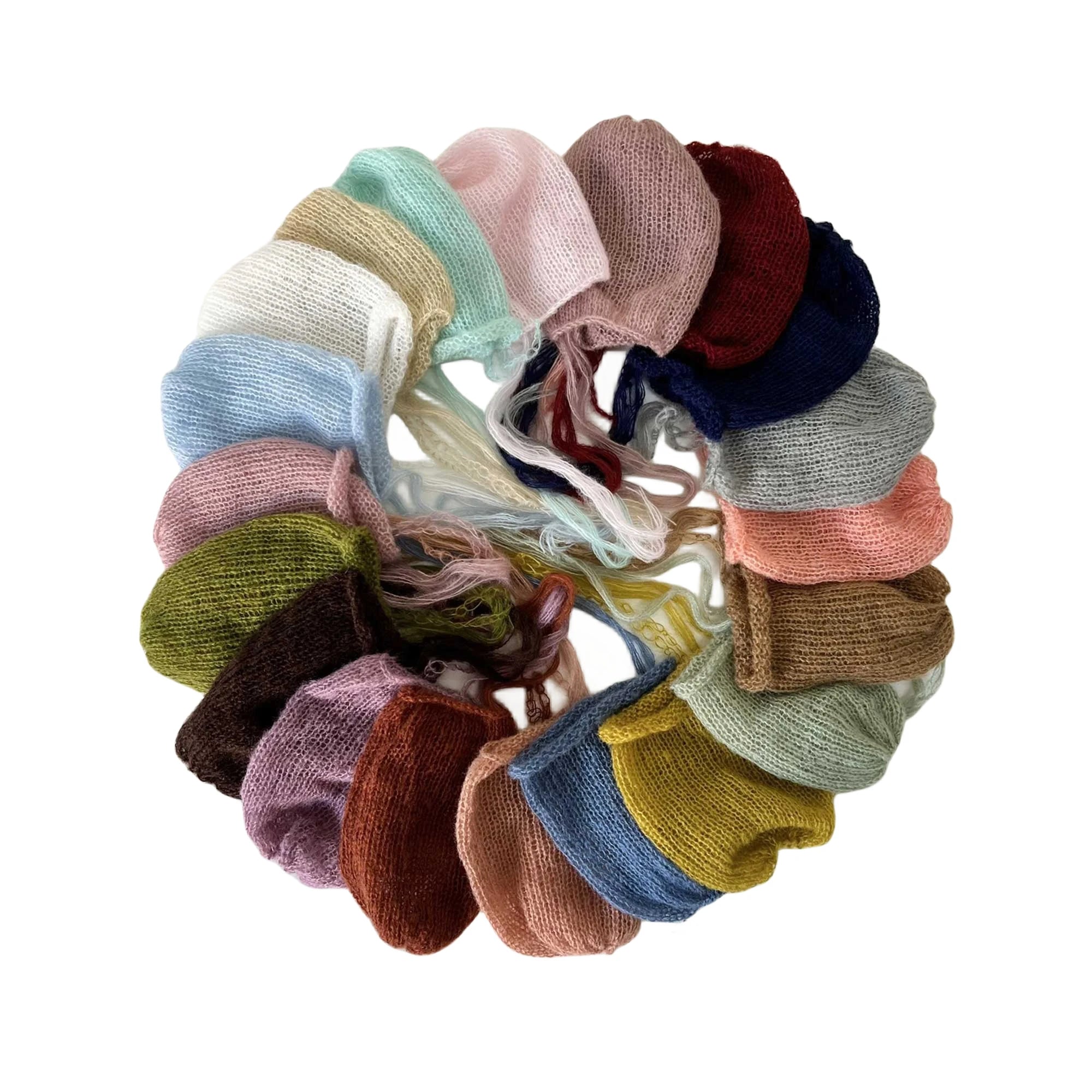 Don&Judy Baby Photography Prop Newborn Hat Soft Boy Girl Infant Handmade Mohair Bonnet Headwear Photo Shoot Studio Accessories