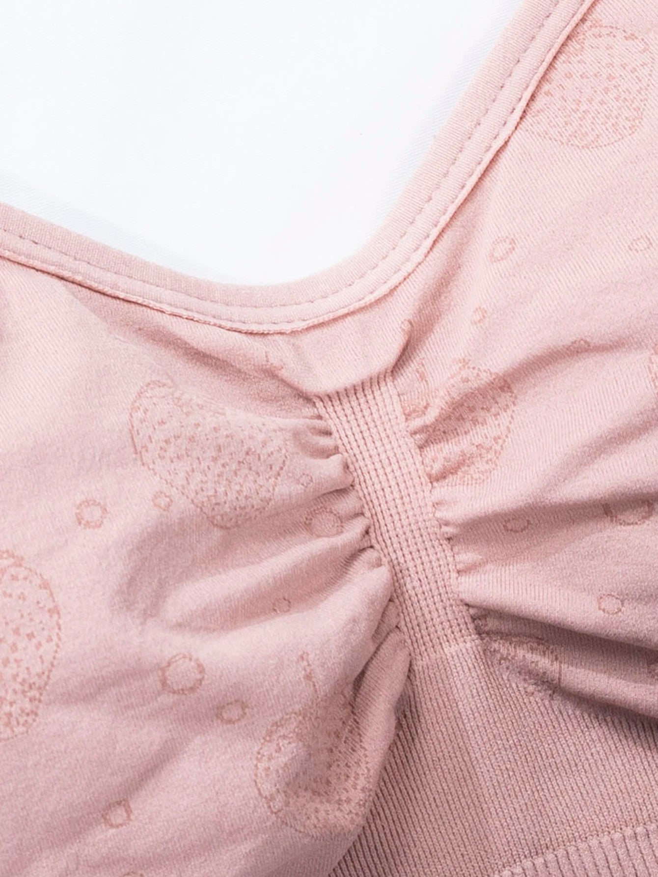 Three-Piece Set of Fruit-Patterned Wire-Free Front-Opening Nursing Bras for Pregnant Women